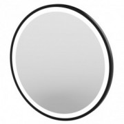 Round mirror with frame and...