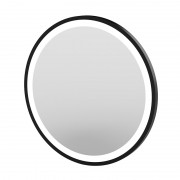 Round mirror with frame and...