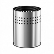 Corbeille ronde inox 9L